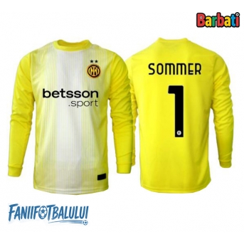Inter Milan Yann Sommer #1 Portarii Tricou Fotbal Replică 2025-26 Barbati Deplasare Mâneci Lungi